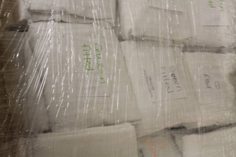 lot 1030 image: Lot of (2) Stacks of Queen Fitted Sheets