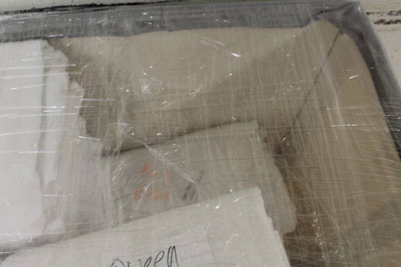 lot 1033 image: Lot of (2) Stacks of King Flat Sheets