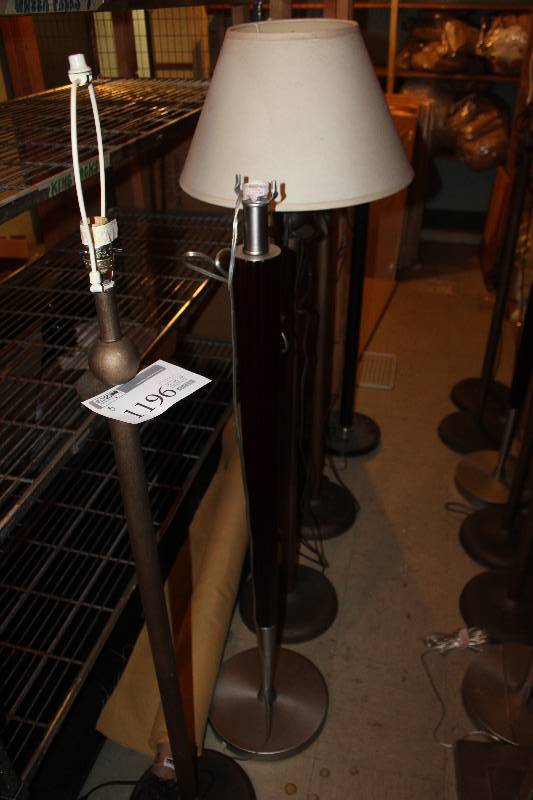 lot 1196 image: Lot of (8) Floor Lamps