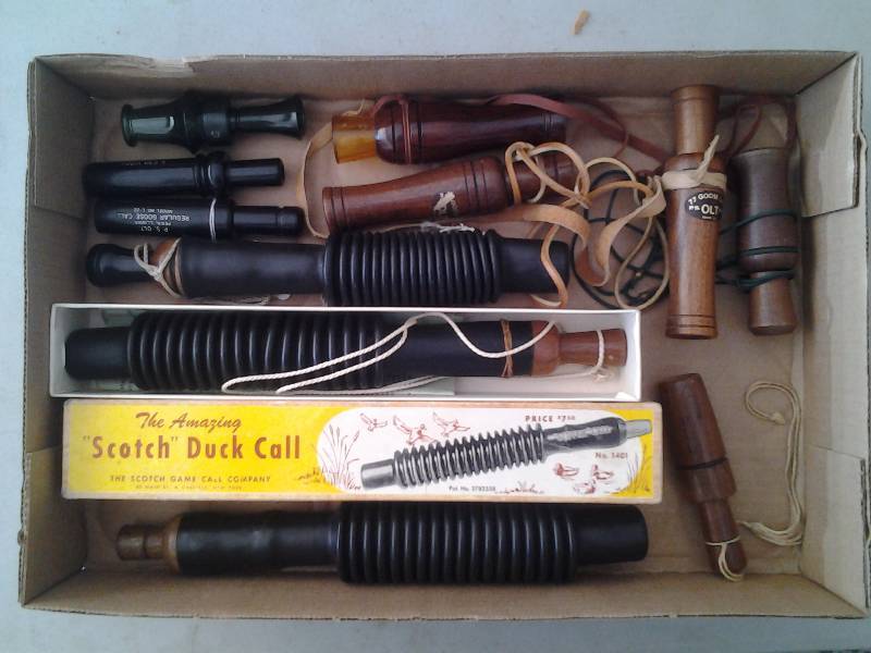lot 58 image: 11-Duck Or Goose Calls (Scotch With Original Box)