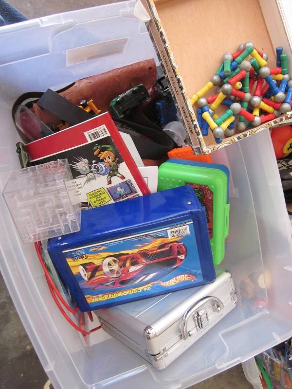 lot 54 image: 3 Totes of Boys Toys