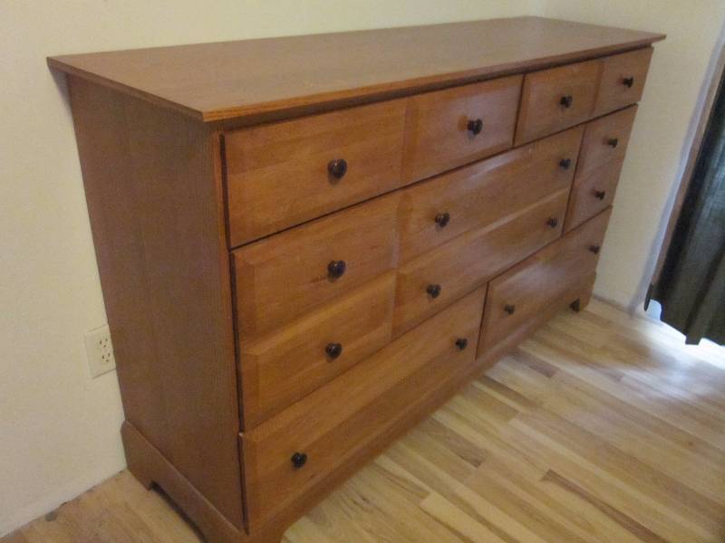 lot 10 image: King Bed, Headboard, 2 Dressers, and MattressBox Spring