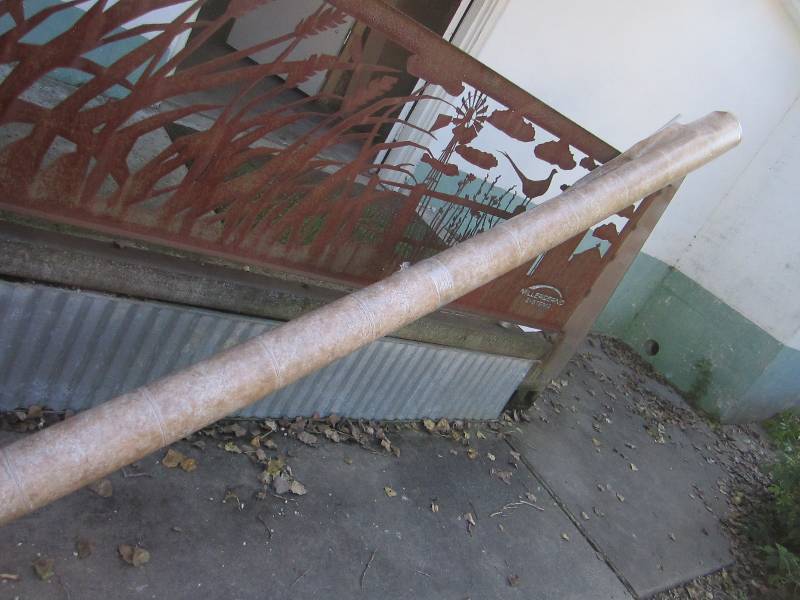 Roll of new vinyl floor covering, a...