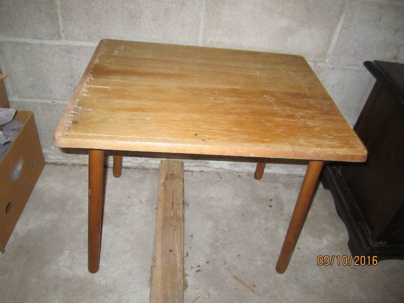 Small wood table...