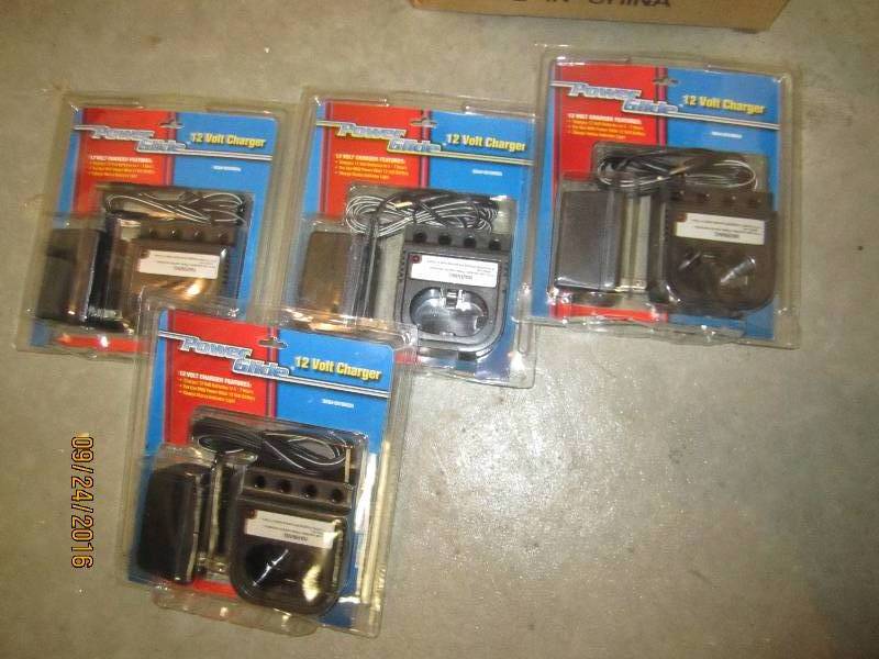 Lot of 4 Power Glide 12 v chargers...