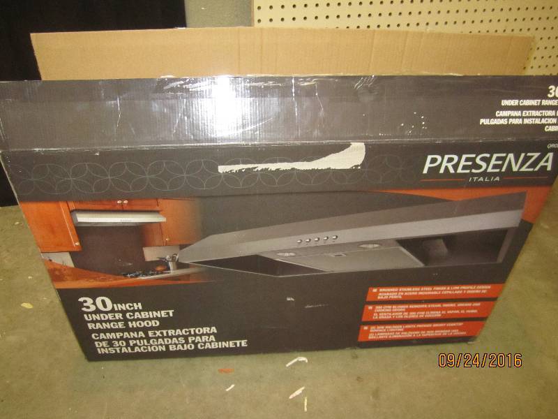 New open box Presenza 30 inch stain...