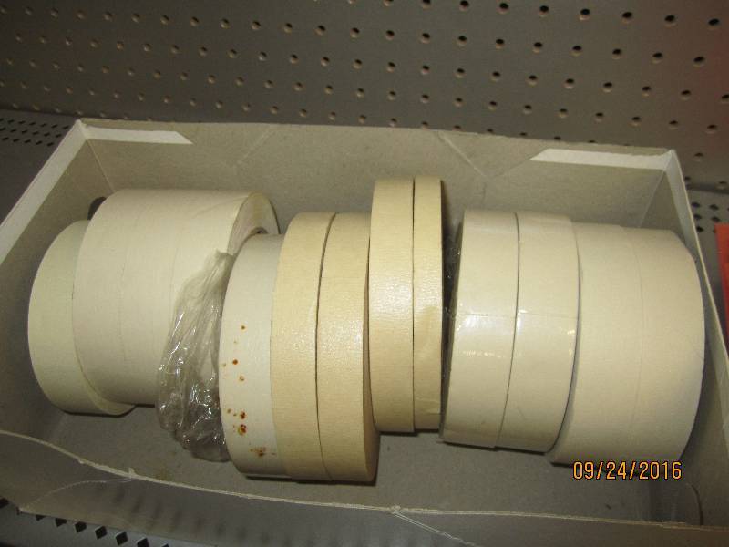 13 rolls of masking tape...