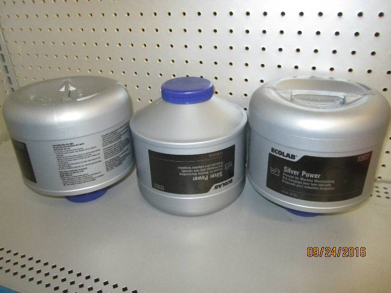 3 8 lb jars of Ecolab Silver Power ...