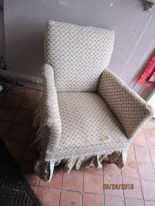 Antique upholstered chair...