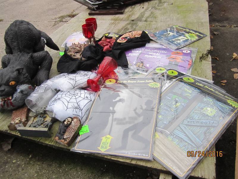 Lot of Halloween decorations...