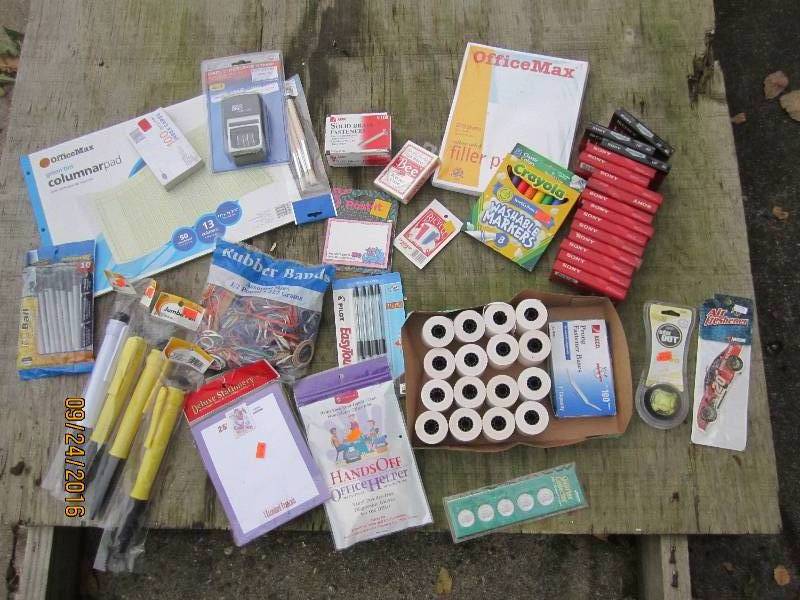 Lot of office supplies...
