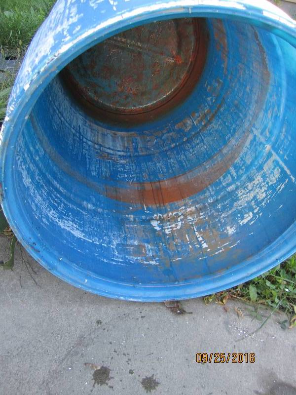 2 Plastic barrels...