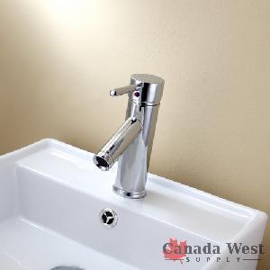 NEW SOLID WOOD VANITY SINK WITH MIRROR & FAUCETS X037