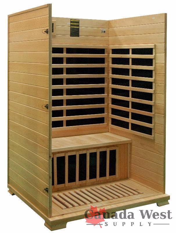 NEW 2 PERSON HEMLOCK SAUNA CARBON FIBER SEKH2