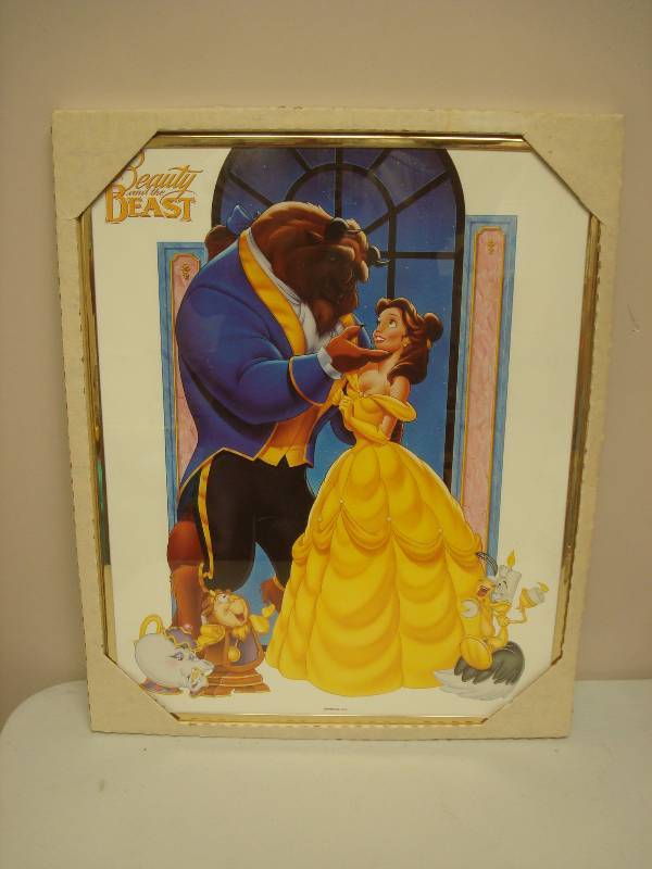 lot 41 image: Disney Beauty And The Beast Framed Picture
