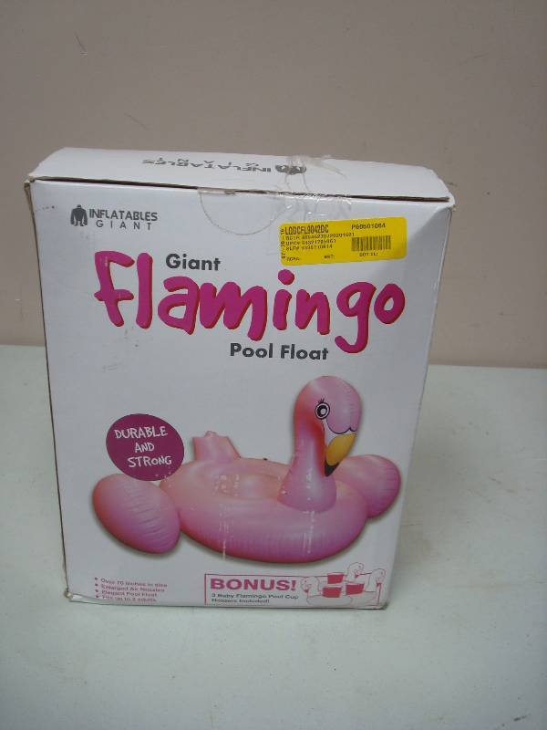 lot 55 image: Large Blow Up Flamingo. Looks Unused