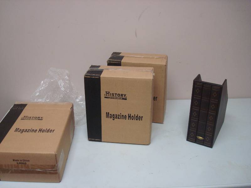 lot 94 image: Lot Of 3 History Channel Magazine Holders