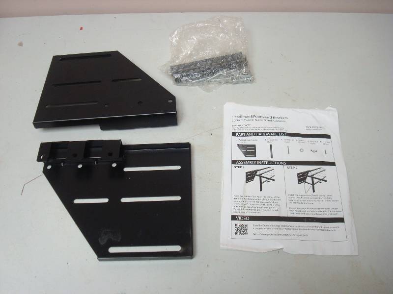 lot 107 image: HeadboardFootboard Brackets, Unused