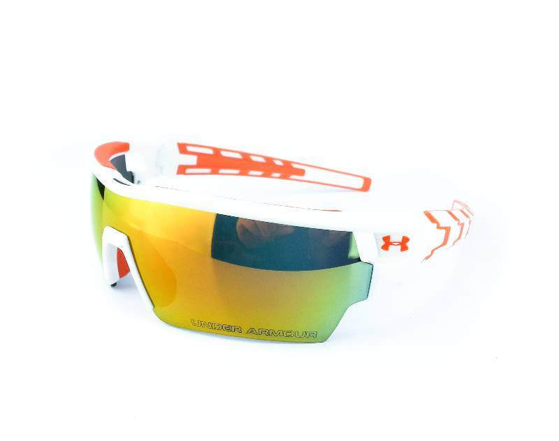 Buy Under Armour Mens Phenom Bryce Harper Edition Sunglasses Satin White  Blue Mirror by premiumgoods on OpenSky