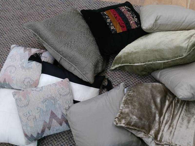 Large Tub of Accent Pillows
