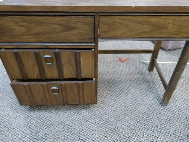 Four Drawer Wood Desk