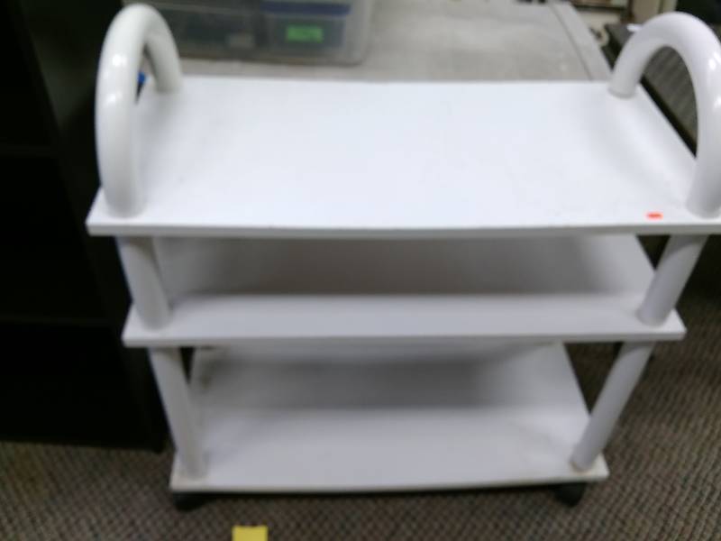 Rolling White Shelf