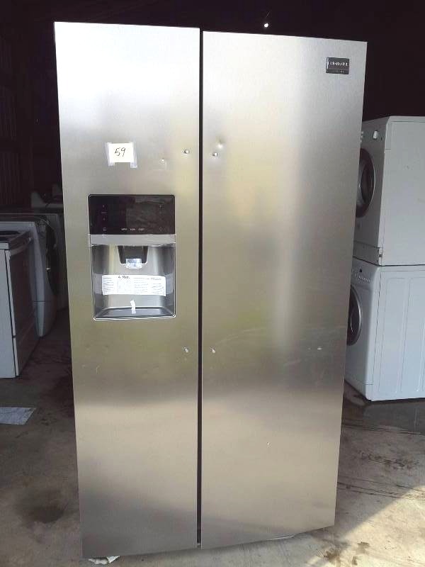 lot 59 image: Frigidaire Gallery Side By Side Refrigerator and Freezer