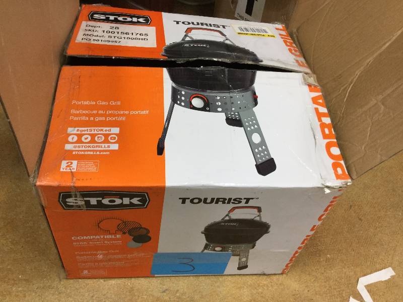 lot 3 image: Stok Tourist portable gas Grill New