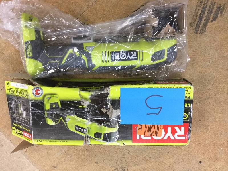 lot 5 image: Ryobi P241 18V Right Angle Drill New- Tool Only
