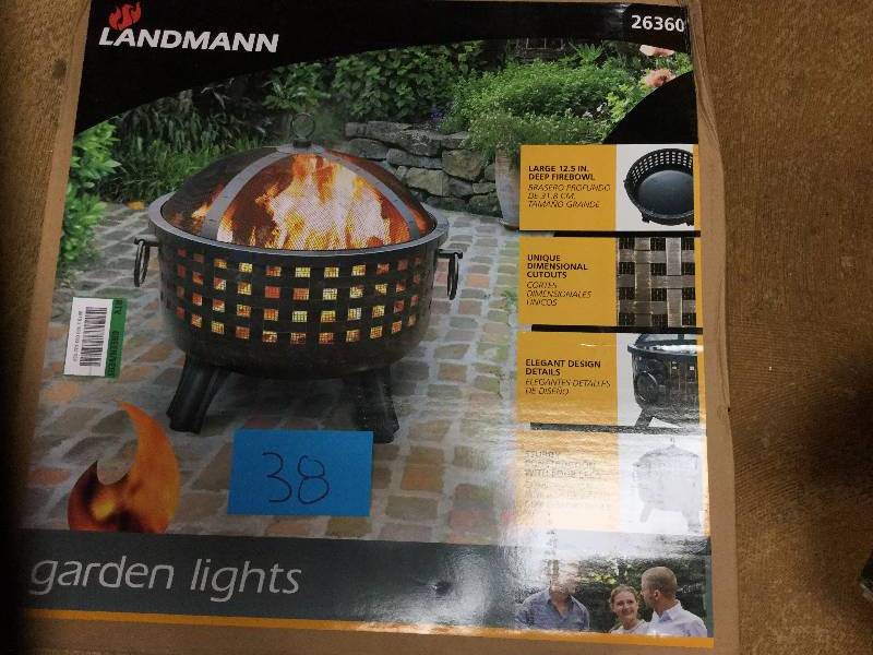 lot 38 image: Landmann Large 12.5 in Deep Firebowl Fire Pit
