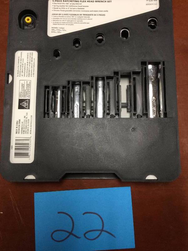 lot 22 image: Husky Ratchet Set 5 Pc New