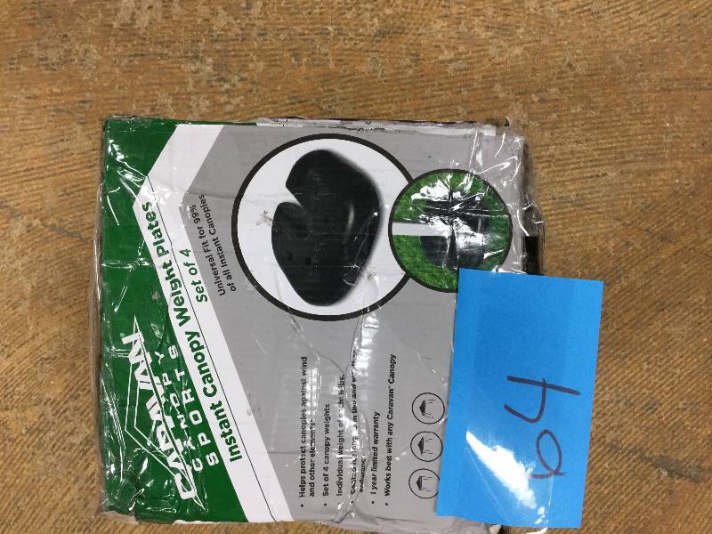 lot 64 image: Caravan canopy Weight Plates Set (4-Pack) New