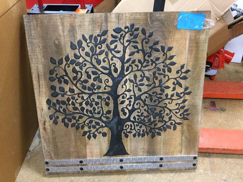 lot 93 image: Home Decorators Collection 36 in. H x 36 in. W Arbor Tree of Life Wall Art New