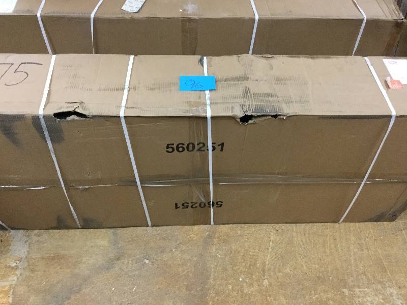 lot 96 image: Keter Pacific Grey All-Weather Adjustable Resin Patio Chaise Lounger with Side Table (3-Set)  New