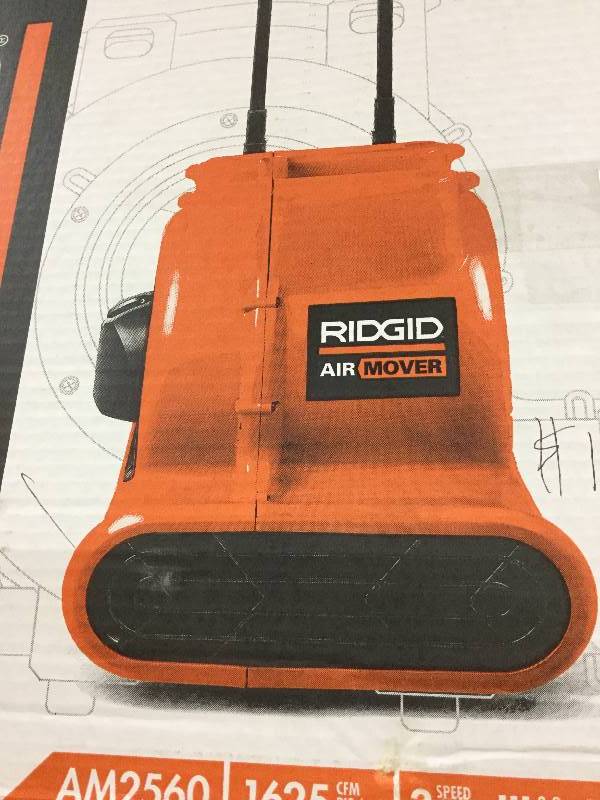 lot 100 image: Ridgid 1625 CFM Air Mover Model AM2560  New