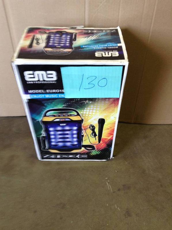 lot 130 image: EM3 Model Euro15 Music Box and Lights