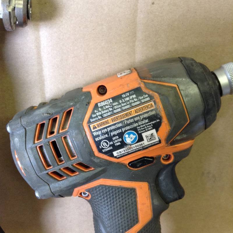 lot 144 image: Lot of assorted Ridgid Tools- used in working condition- no batteries included