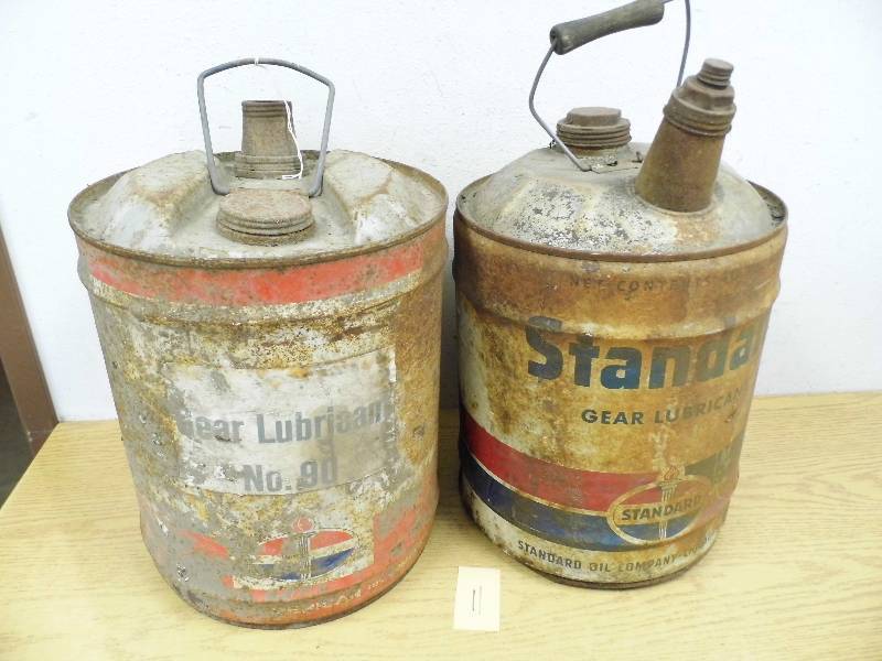 2 Standard Oil Cans