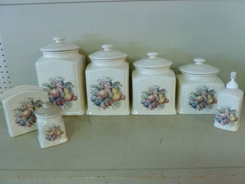 lot 66 image: Kitchen Canister Set