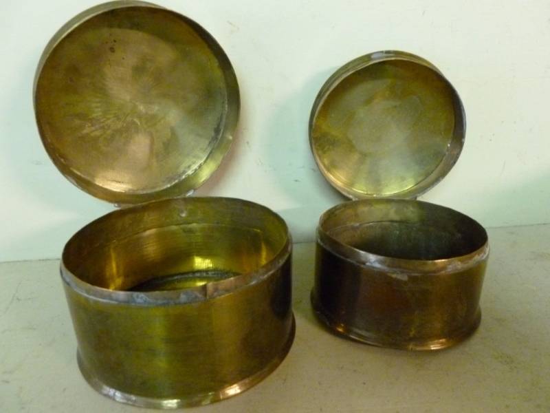 lot 237 image: Brass Containers