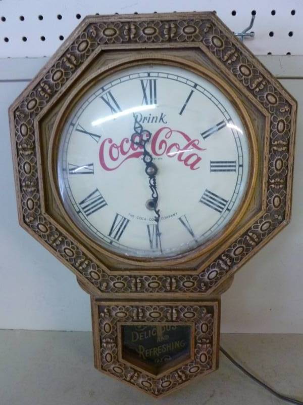 lot 333 image: Coca-Cola Clock