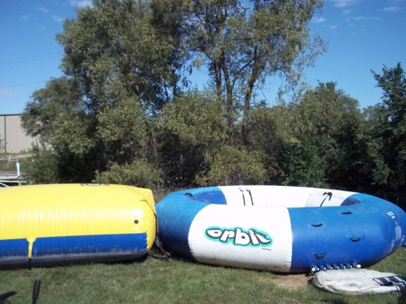 Aviva Trampoline with Launch pad and EZ Up