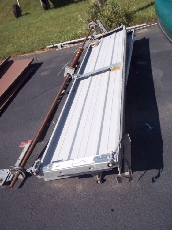 7 x 9 Steel White Garage Door with hardware