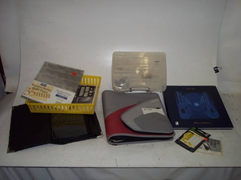 Photo album, Binder holderorganizer, negative holders, parts bin