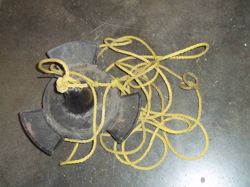 Large anchor with rope