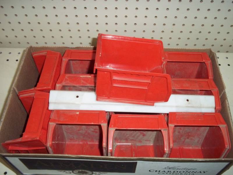 Plastic parts bin containers