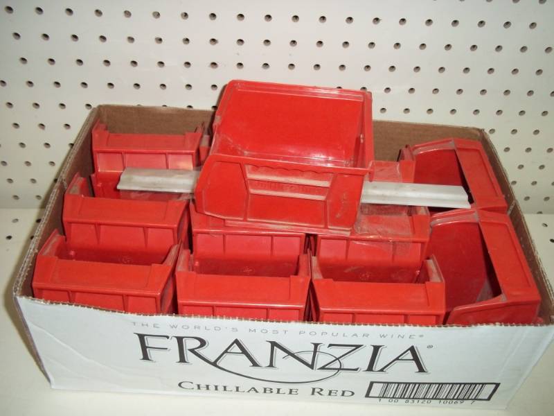 Plastic parts bin containers