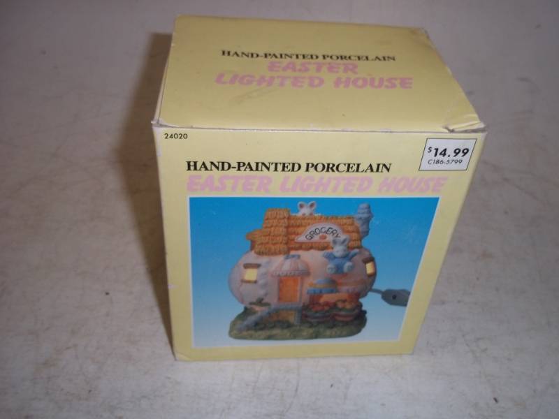 Lighted Easter  house