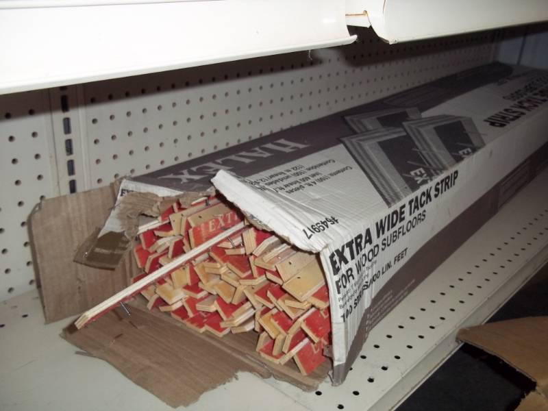 Box of Extra wide Carpet tack strip