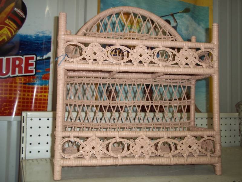 Bathroom Wicker shelf